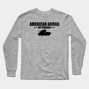 M4 Sherman Tank (distressed) Long Sleeve T-Shirt